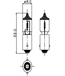 T-2 ½ BA9s/13