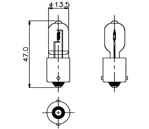 T-4 1/2 BA15s