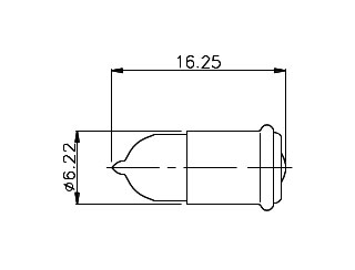 Neon Lamp T-1 3/4 MF Base OLN-115-4
