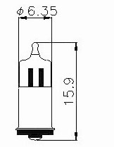 Neon Lamp T-1 3/4 MFB Base OLA1H
