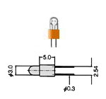 T-1 BPEI PC Board Lamp 3506