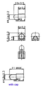 T-1 1/4 SMC/H PC Board SMD Lamp 4389