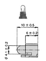 T-1 1/4 SMC/H PC Board SMD Lamp 518