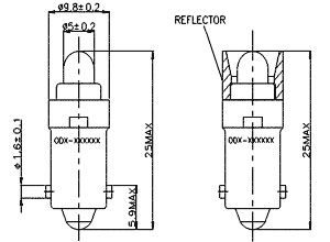 BA9 Single Chip LED White 24PD