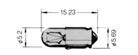 T-1 3/4 Midget Grooved Based Lamp 336